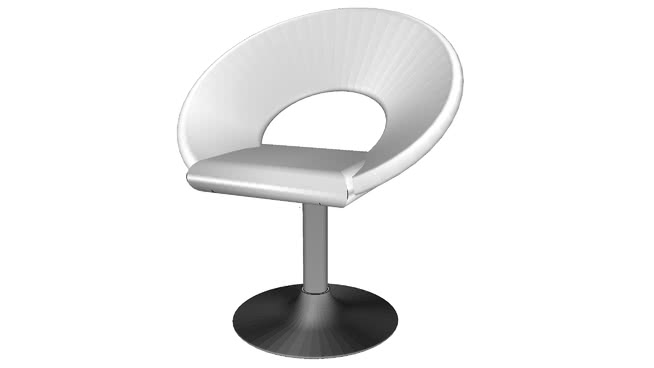 椅子上白色的波普艺术，室内模型 sketchup室内模型下载 第1张