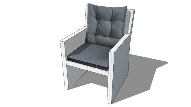 餐椅宴会椅普通椅模型-编号174508 sketchup室内模型下载 第1张