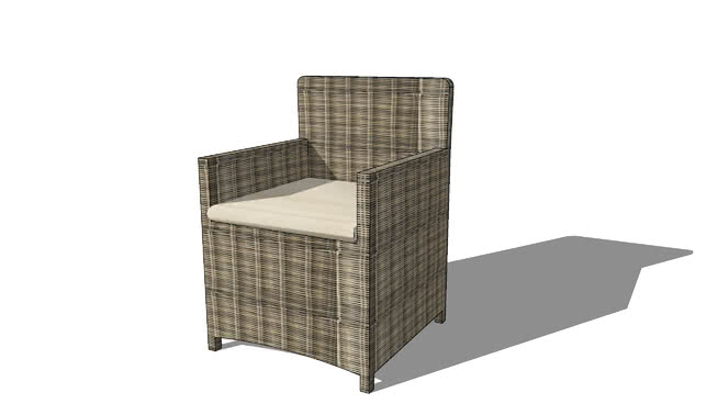 单人休闲椅扶手椅软椅沙发模型-编号174558 sketchup室内模型下载 第1张