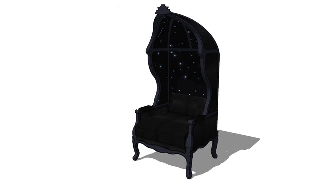 单人休闲椅扶手椅软椅沙发模型-编号174580 sketchup室内模型下载 第1张
