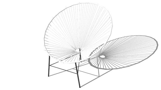 椅子的科帕卡巴纳，室内模型 sketchup室内模型下载 第1张