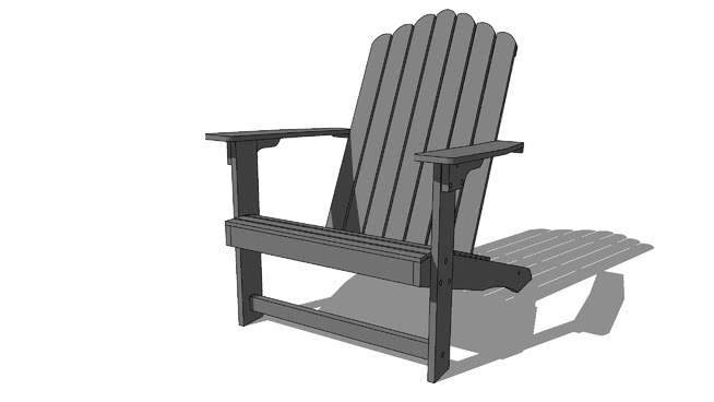 灰色房子波特兰椅，，室内模型 sketchup室内模型下载 第1张