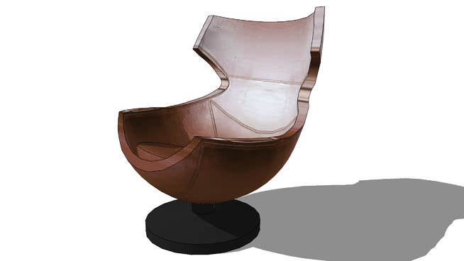 guariche棕色的椅子， 8室内模型 sketchup室内模型下载 第1张