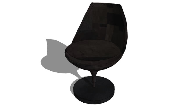 椅子guariche黑13303289室内模型 sketchup室内模型下载 第1张