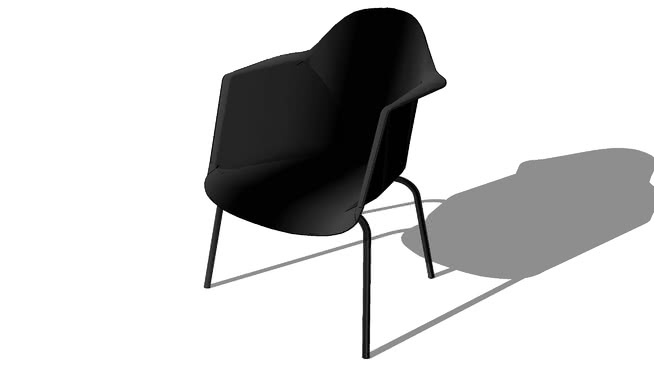 椅子guariche黑13369室内模型 sketchup室内模型下载 第1张