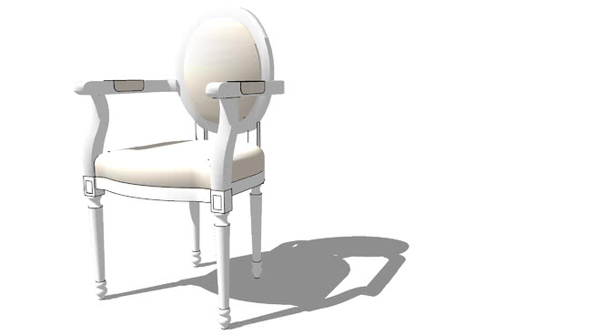 椅子象牙路易斯，文献，室内模型 sketchup室内模型下载 第1张