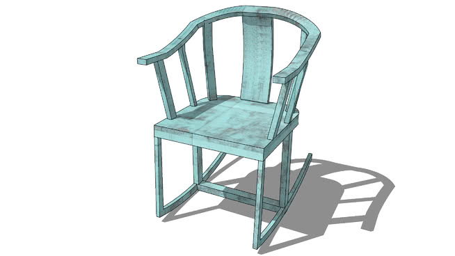 摇椅模型-编号175164 sketchup室内模型下载 第1张