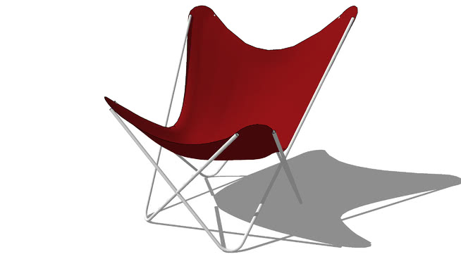 红色的椅子上，室内模型716。 sketchup室内模型下载 第1张
