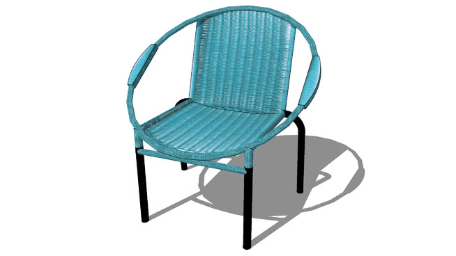 绿松石力拓椅， ，室内模型 sketchup室内模型下载 第1张