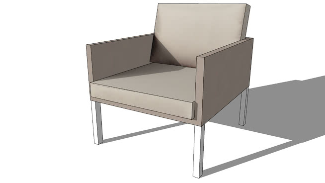 椅子尤利西斯， prix室内模型 sketchup室内模型下载 第1张