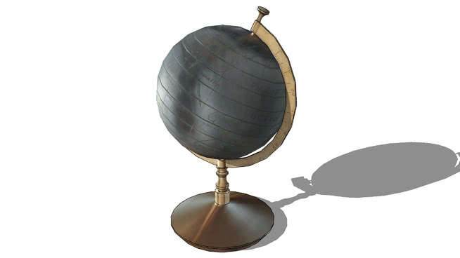 地球仪2，室内模型室内模型 sketchup室内模型下载 第1张