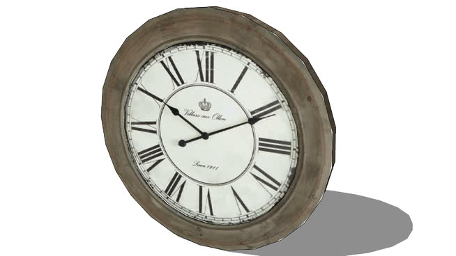 装饰时钟模型-编号175723 sketchup室内模型下载 第1张
