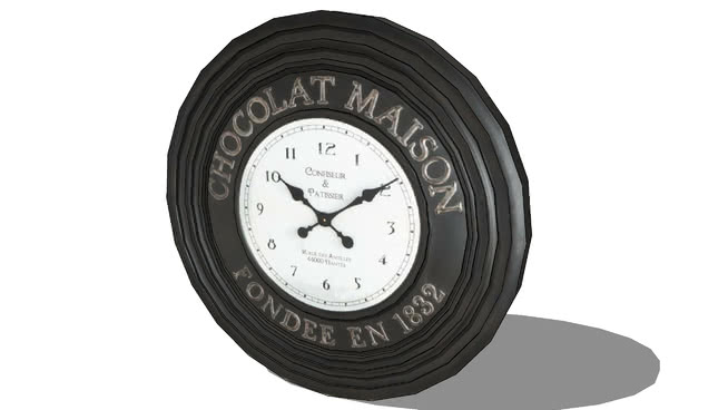装饰时钟模型-编号175759 sketchup室内模型下载 第1张