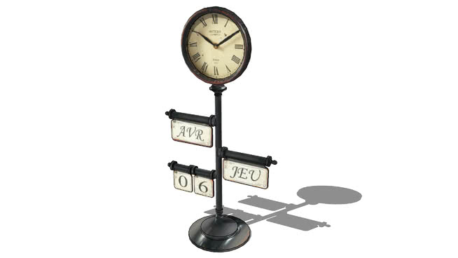 装饰时钟模型-编号175774 sketchup室内模型下载 第1张