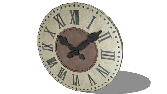 装饰时钟模型-编号175813 sketchup室内模型下载 第1张