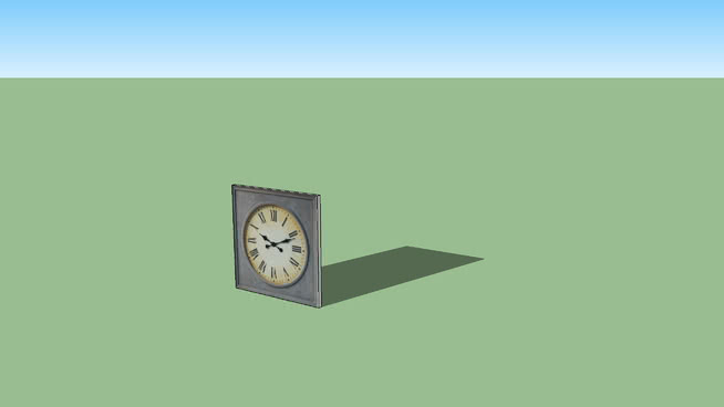 装饰时钟模型-编号175819 sketchup室内模型下载 第1张