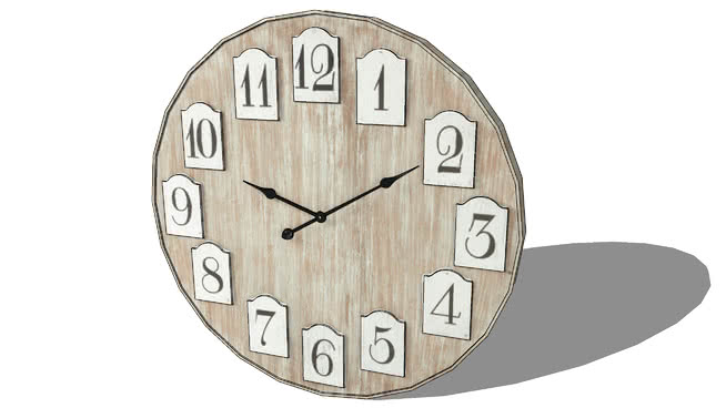 装饰时钟模型-编号175831 sketchup室内模型下载 第1张