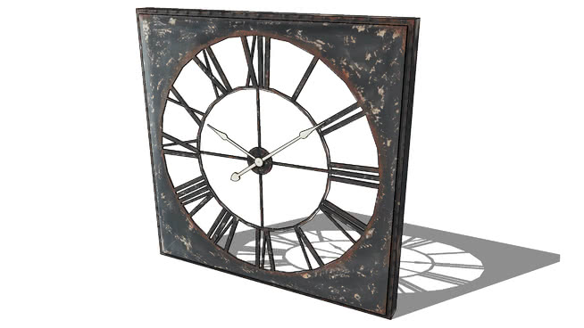 装饰时钟模型-编号175884 sketchup室内模型下载 第1张