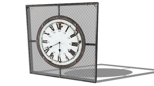装饰时钟模型-编号175888 sketchup室内模型下载 第1张
