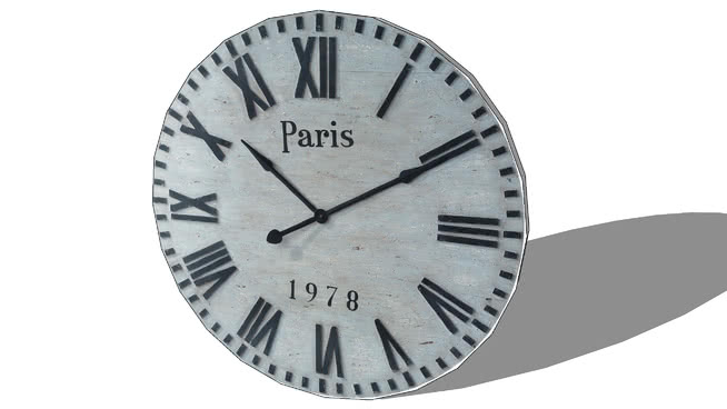 装饰时钟模型-编号175906 sketchup室内模型下载 第1张