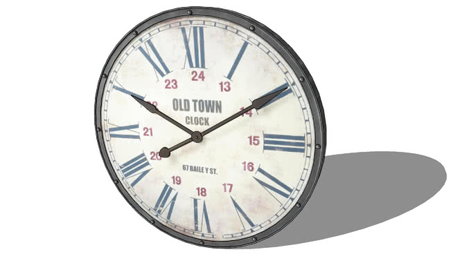 装饰时钟模型-编号175933 sketchup室内模型下载 第1张