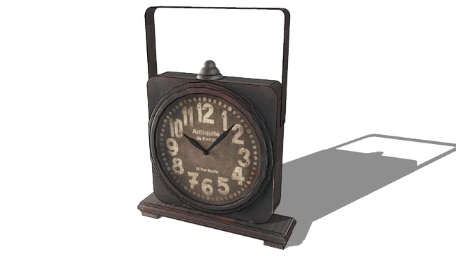 装饰时钟模型-编号175960 sketchup室内模型下载 第1张