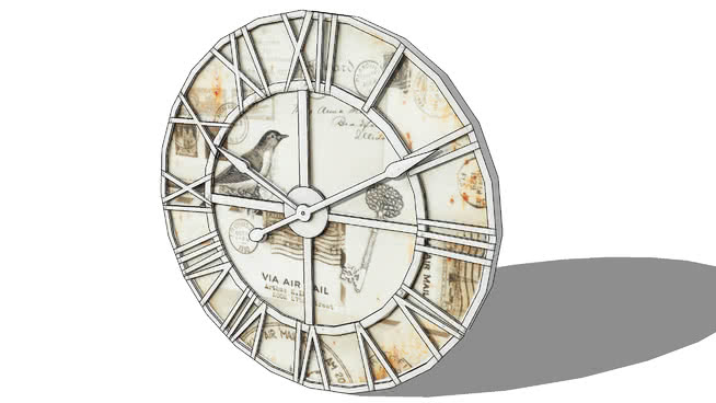 装饰时钟模型-编号175978 sketchup室内模型下载 第1张