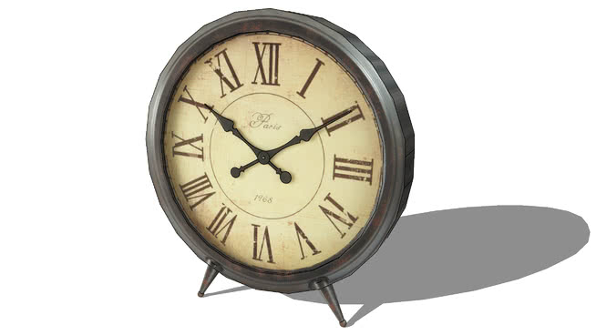 装饰时钟模型-编号176005 sketchup室内模型下载 第1张