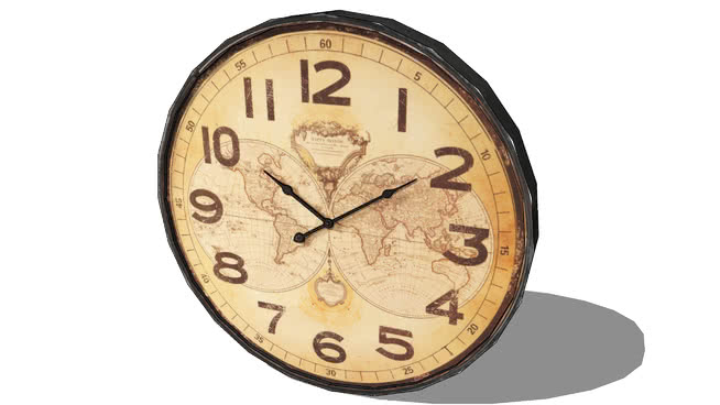 装饰时钟模型-编号176020 sketchup室内模型下载 第1张