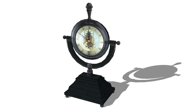 装饰时钟模型-编号176035 sketchup室内模型下载 第1张