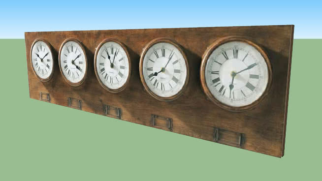 装饰时钟模型-编号176041 sketchup室内模型下载 第1张
