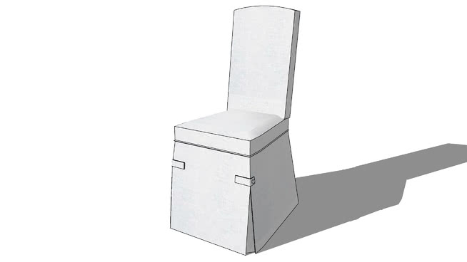 婚庆餐椅模型-编号176149 sketchup室内模型下载 第1张
