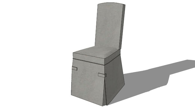 婚庆餐椅模型-编号176167 sketchup室内模型下载 第1张