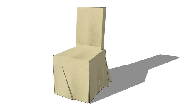 婚庆餐椅模型-编号176272 sketchup室内模型下载 第1张