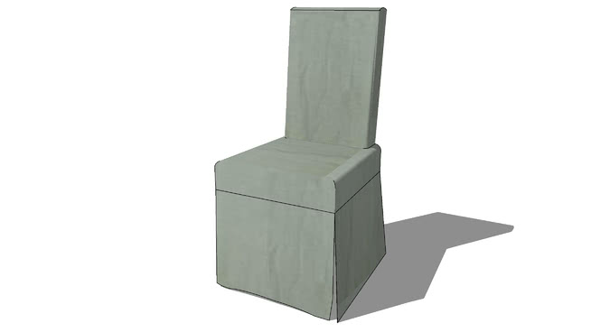 椅子模型-编号176302 sketchup室内模型下载 第1张