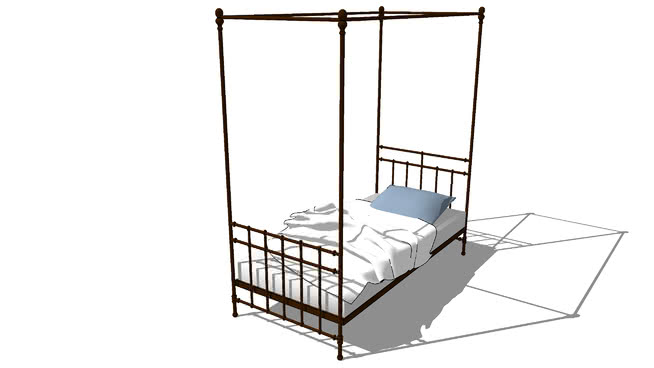 床模型 sketchup室内模型下载 第1张