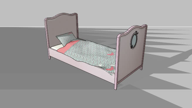 儿童床模型-编号177946 sketchup室内模型下载 第1张