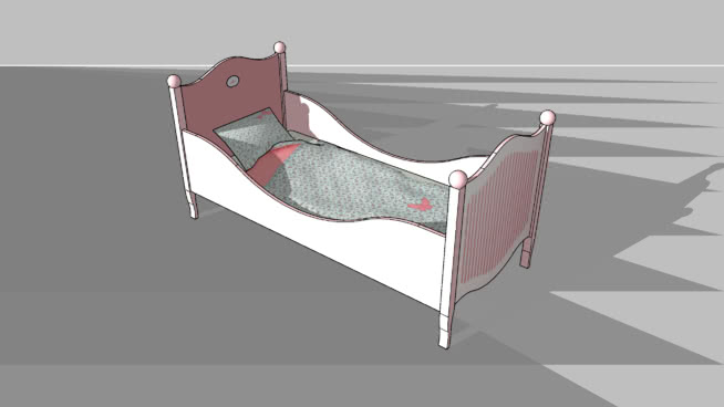 儿童床模型-编号177955 sketchup室内模型下载 第1张