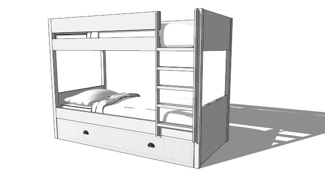 儿童床模型-编号177967 sketchup室内模型下载 第1张