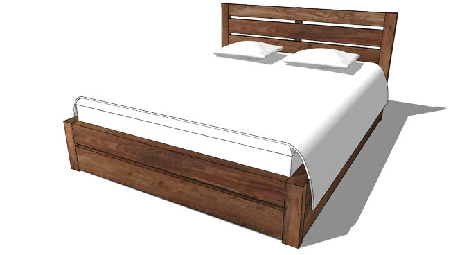 stockolhm床，室内模型 sketchup室内模型下载 第1张