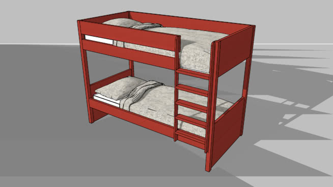 儿童床模型-编号178033 sketchup室内模型下载 第1张