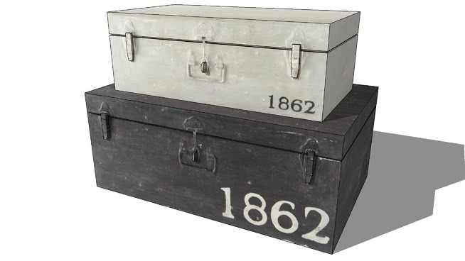 储物箱玩具箱工具箱模型-编号178232 sketchup室内模型下载 第1张