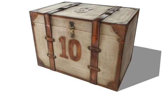 储物箱玩具箱工具箱模型-编号178244 sketchup室内模型下载 第1张