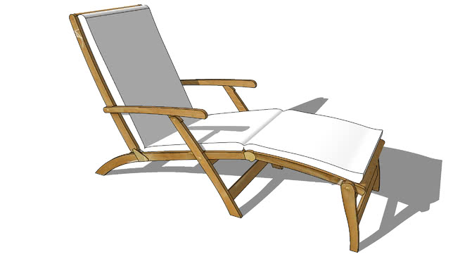躺椅模型-编号178367 sketchup室内模型下载 第1张