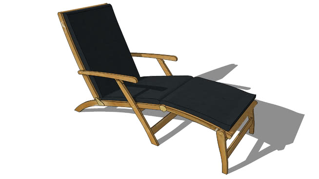 躺椅模型-编号178393 sketchup室内模型下载 第1张