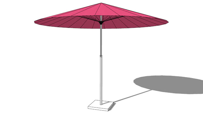 木瓜玫瑰伞，室内模型 sketchup室内模型下载 第1张