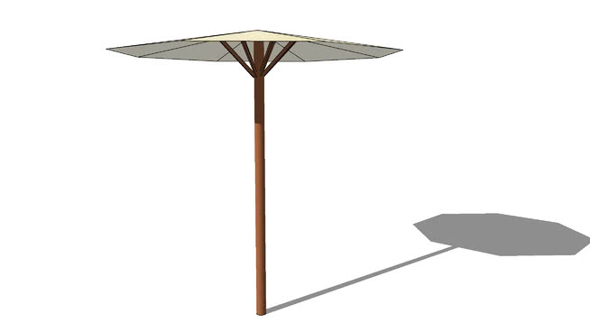 象牙ø250 oleron伞，室内模型 sketchup室内模型下载 第1张