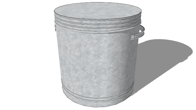 垃圾桶篮-编号180167 sketchup室内模型下载 第1张
