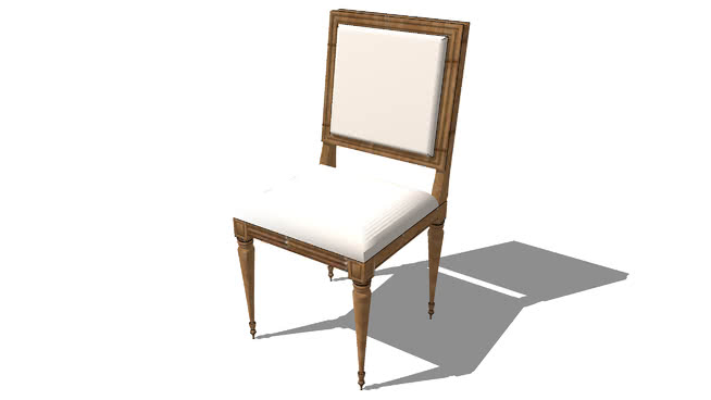 摄政椅子模型-编号180449 sketchup室内模型下载 第1张