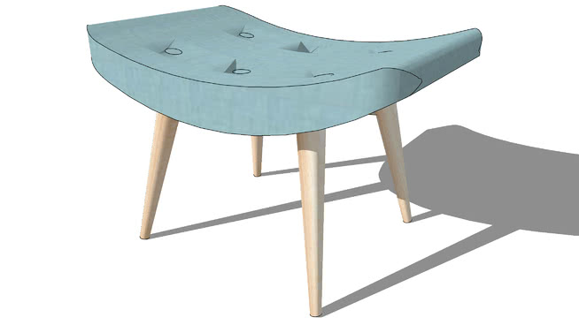 吧凳小凳子模型-编号180458 sketchup室内模型下载 第1张